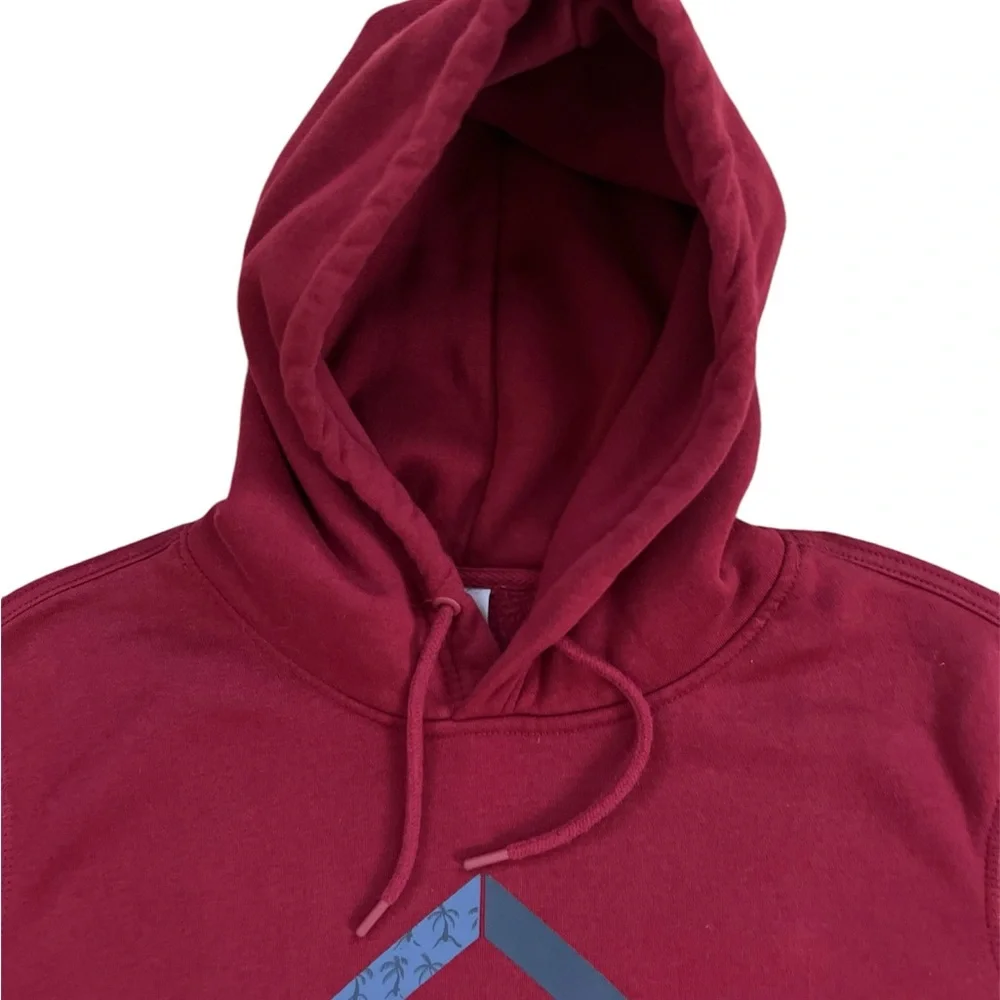Hurley Men's Deep‎ Red Soft Graphic Hoodie Size Large
